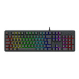 Teclado Membrana Gamer Redragon Netherbane Rgb K521 Preto