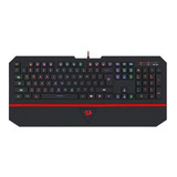 Teclado Membrana Redragon Karura 2 Apoio Pulso Preto K502rgb