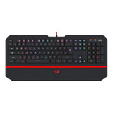 Teclado Membrana Redragon Karura 2 Apoio Pulso Preto K502rgb
