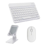 Teclado Mouse Bluetooth E Suporte Compatível iPad E Galaxy