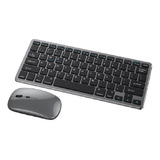 Teclado Mouse Bluetooth Recarregável Tablet Wireless Phone