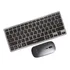 Teclado+mouse Brushed Black Wireless Desing Moderno Hs-525k