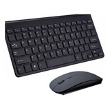 Teclado Mouse Sem Fio Alfa Numerico Pc Notebook Macbook
