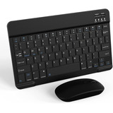 Teclado + Mouse Sem Fio Bluetooth Para Motorola Moto Tab G70