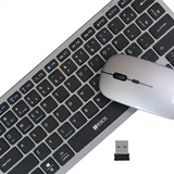 Teclado Mouse Sem Fio Kit Usb Bluetooth Wireless Pc Notebook