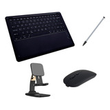 Teclado Mouse Suporte Canetinha Para Tablets Galaxy iPad