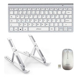 Teclado Mouse Wireless Suporte