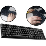 Teclado Multilaser Slim Com Fio Tc193 Usb Qwerty Abnt2
