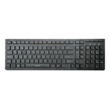 Teclado Multímidia Com Fio Oex Tc300 Flat 104 Teclas Preto Idioma Português Brasil