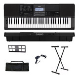 Teclado Musical Casio Ct x800 Usb 61 Teclas Suporte Capa