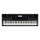Teclado Musical Casio Wk6600 76 Teclas Profissional C Fonte Cor Preto Bivolt