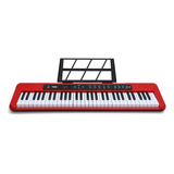 Teclado Musical Kobe Iniciante Kb 150 5 8 61 Teclas Vermelho