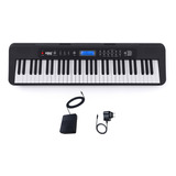 Teclado Musical Kobe Kb-300 61 Teclas Sensitivas C/ Pedal