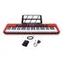 Teclado Musical Kobe Kb 300 Vermelho 61 Teclas Sensibilidade Ao Toque