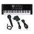 Teclado Musical Queens D184557 61 Teclas Preto Bivolt