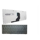 Teclado Notebook Lenovo Ideapad Z450 Z460 Moldura Cinza Br