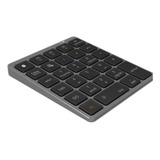 Teclado Numérico Bluetooth Recarregável Com Hub Usb