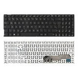 Teclado Para Notebook Asus X541n Padrão Br Com Ç Cor Preto Idioma Português Brasil