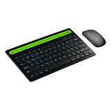 Teclado Recarregável Bluetooth Abnt2 + Mouse Para Tablet
