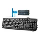 Teclado Rezzet Para Pc Computador Notebook Com Fio Português Brasil Cor Preto