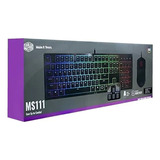 Teclado Rgb Gamer Cooler Master Ms111 kkmf1 br Abnt2 usado 