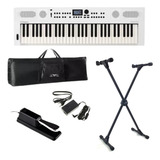Teclado Roland 61 Teclas Go Keys 5 Branco Bluetooth Kit