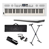 Teclado Roland 61 Teclas Go Keys 5 Branco Bluetooth Kit