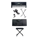 Teclado Roland Revas Kb330 Capa Pedal Suporte Banco