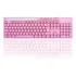 Teclado Rosa Keyboard Br Com Ç Plug And Play Para Desktop Pc Idioma Português Brasil Cor De Teclado Rosa