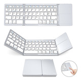 Teclado Sem Fio Bluetooth Dobrável Universal Com Touchpad
