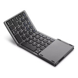 Teclado Sem Fio Dobrável B033 Com Touchpad Universal E U