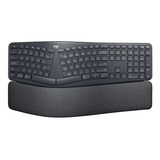 Teclado Sem Fio Ergo K860 Com Layout Dividido Preto Logitech Idioma Inglês Us Qwerty