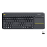 Teclado Sem Fio Logitech K400 Plus Tv Com Layout Abnt2