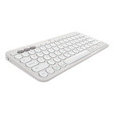 Teclado Sem Fio Logitech Pebble Keys 2 K380s Branco