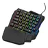Teclado Single Handed Uma Mão Usb Rgb Multimídia Pc Notebook