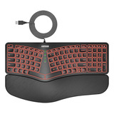 Teclado Usb Ergonomico Com
