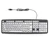Teclado Usb Para Deficientes Visuais Com Letras Grandes Bco