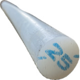 Tecnil Barra De Nylon 25mm X 500mm Branco Poliamida