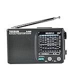 TECSUN R 909 AM FM SM MW 9 Bandas Receptor De Rádio Com Várias Bandas Com Alto Falante Integrado