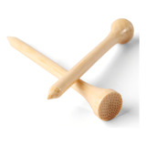 Tee Bambou 900 25 Unidades De 7cm Inesis Cor Marrom