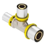 Tee Interm Gás Red Tubo Pex Prensar 26x20x20 Sigasflex