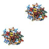 TEHAUX 60 Peças Tachinhas Alfinetes De Borboleta Mini Pinos Alfinetes Fofos Pinos De Segurança Alfinetes De Desenho Alfinetes De Pressão Em Forma De Coração Página De Recados
