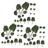 TEHAUX 72 Peças Árvore De Simulação De Micro Paisagem 1 Modelo De Árvore Em Escala 100 Árvores Falsas Para Diorama Árvores De Casa De Bonecas Mini Árvores Definir Miniatura Plástico