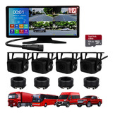 Tela 10 Grava 4 Câmera Hd Dvr Linha Pesada Ônibus Caminhao