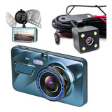 Tela 4 Dual Lens Camera 1080p Carro Dvr Video Grava Cam
