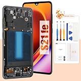 Tela AMOLED Para Samsung Galaxy S21 FE 5G Tela De Substituição Para Samsung S21 FE Tela LCD SM-G990B- SM-G990U Touch Display Digitalizador Peças De Reparo Com Moldura -preto Com Função De Impressão