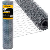Tela De Arame Galvanizado Horta Galinheiro Fio 23 1 80x50m Bcg180   The Black Tools