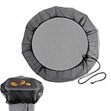 Tela De Barril De Chuva Tampa De Malha Do Tanque De água Reutilizável E Durável Cordão Flexível Recolhedor Superior Para Barril De Á Para Jardim Littryee