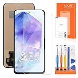 Tela De Substituição Para Samsung Galaxy A55 Da INCELL Para Samsung A55 LCD SM A556U SM A556B Tela Digitalizadora LCD Touch Assembly Preto Sem Moldura Sem Impressão Digital 