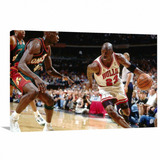 Tela Decorativa Michael Jordan Jogando - Em Tecido